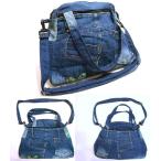  Yokohama новейший очарование. Denim ручная сумка &amp; плечо two way переделка сумка!3 полосный ширина широкий молния ширина 30~38cm длина 30cm вставка 9cm низ доска имеется бесплатная доставка heia100