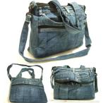  Yokohama новейший очарование. Denim ручная сумка &amp; плечо two way переделка сумка!3 полосный ширина широкий молния ширина ширина 32~40cm длина 28cm вставка 11cm низ с табличкой бесплатная доставка syoa72