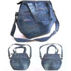  Yokohama новейший очарование. Denim плечо &amp; ручная сумка two way сумка! стразы рисунок ширина 38cm длина 31cm вставка 11cm низ с табличкой бесплатная доставка heia94