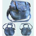  Yokohama новейший очарование. Denim плечо &amp; ручная сумка two way сумка! переделка оригинал сумка ширина 38cm длина 30cm вставка 11cm низ с табличкой бесплатная доставка syoa97