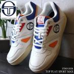 セルジオ タッキーニ スニーカー SERGIO TACCHINI TOP PLAY SPORT MAX STM12006 WHITE/BLUE/ORANGEトッププレイ スポーツマックス レザースニーカー