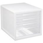 ナカバヤシ A4レターケース4段（浅3+