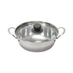  жемчуг металл кастрюля настольный кастрюля 18cm стекло крышка есть из нержавеющей стали IH соответствует .. кастрюля кимчи кастрюля мир приятный .HC-42