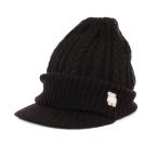 [moz] вязаный Casquette 464-0034 мужской женский (JP, алфавит, Free Size, черный )