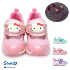 サンリオ 光る靴 キッズ スニーカー SA C034 ハローキティ クロミ シナモロール マジック式 抗菌 防臭 軽量 ムーンスター