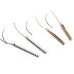 Yahoo! Yahoo!ショッピング(ヤフー ショッピング)メタルバー　アメリカンピアス　ストレートライン シンプル デザイン 普段使い レディース アクセサリー