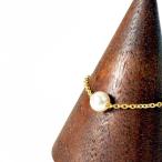 ベビーパールチェーンリング指輪パー...