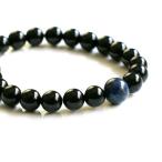 ラピスラズリオニキスブレスレット天...