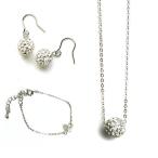 スワロフスキー ネックレス ピアス ブレスレット 3点セット スワロフスキーパヴェ