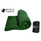 MYSTIC EARTH(ミスティックアース)寝袋インナーシーツ大判フリース毛布 ブランケット地震対策災害キャンプシュラフアウトドア車中泊洗濯可【グリーン】