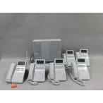 【中古】N1S-ME-(E1) NTT A1-(18)STEL-(2)(W)×5+A1-(24)CCLSTEL-(1)(W) 主装置(基盤入)+電話機×5+コードレス電話機セット【ビジネスホン 業務用 電話機 本体】