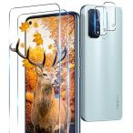 4枚セット 用 OPPO Reno5 A ガラスフィルム 2枚フィルム+2枚カメラ保護フィルムセット 日本硝子素材 9H強度 対応 Reno5 A 強化ガラス 保護フィルム