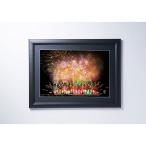 長岡花火　アートプリント A4(フレーム付)故郷はひとつ　写真　アート　オフィシャルグッズ　