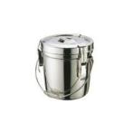 (欠品)SA18-8ダブル汁食缶 フック付 6L 吊付 ASY09006