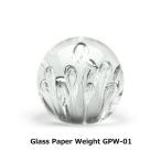 グラス ペーパーウェイト Glass Paper Weight GPW-01 ガラス 置物 オブジェ ハンドメイド
