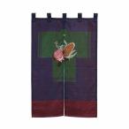 のれん Noren Native Flower ネイティブフラワー のれん カーテン 間仕切り 両面 幅78cm キッチン 目隠し 玄関 暖簾 和風モダン