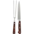 ショッピングナイフ ステーキナイフ＆ミートフォーク セット カービングフォーク ステンレス 肉 鉄板焼き ホットプレート シェフ 収納ケース付 キッチン用品 調理器具