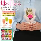母の日ギフト 花とスイーツ ソープフラワー カーネーション ジュレパフェ 6個入 枯れない花 ミニ花束 母の日 2026 メッセージカード 送料無料