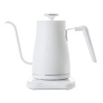 山善  電気ケトル 電気ポット 0.8L 一人暮らし 二人暮らし  消費電力 1200W / 温度調節/保温機能/空焚き防止機能  ホワイトシルバ