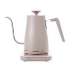 　山善　 電気ケトル 電気ポット 0.8L 一人暮らし 二人暮らし 　消費電力 1200W / 温度調節/保温機能/空焚き防止機能　 グレージュ E