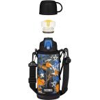  Thermos фляжка вакуум изоляция 2 way бутылка 0.8L/0.83L черный голубой прямой .. стакан имеется детский посещение детского сада посещение школы FJJ-801WF BK-BL