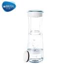 【廃】BRITA(ブリタ) 浄水 ポット 1.3L カラフェ型 浄水器 カートリッジ 1個付キ フィル&サーブ ホワイトティール
