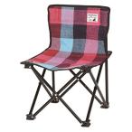 [ негодный ] Captain Stag кемпинг сопутствующие товары стул ворсистый compact стул голубой / розовый UC-1630