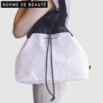 NORME DE BEAUTE ポータブルトートバッグ M シービージャパン エコバック モノクロ 10L 2way トート バッグ シンプル 白 黒))