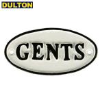 【廃】DULTON アイアン オーバルサイン ジェンツ 黒白 案内表示看板 OVAL SIGN WT GENTS White/Black S455-176WGE ダルトン))