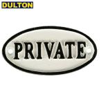 【廃】DULTON アイアン オーバルサイン プライベート 黒白 案内表示看板 OVAL SIGN WT PRIVATE White/Black S455-176WPR ダルトン))
