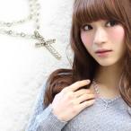 Yahoo! Yahoo!ショッピング(ヤフー ショッピング)「なでしこ」 パール使いクロス２連ネックレス レディース ペンダント