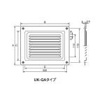 宇佐美工業 ステンガラリ UK-GA1520S 196×246 シルバー