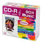 HIDISC 音楽用CDーR(ケース入り) 10枚 HDCR80GMP10SC