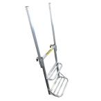 シンセイ トラック用手すり付荷台はしご 約80ー144cmx約45cm