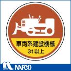 ユニット　作業管理ステッカー車両系建設機械3t　PPステッカ　35Ф　2枚1入