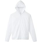 [ Gris ma-] длинный рукав 4.4 унция dry UV Zip Parker 00338-AMZ мужской белый L ( Япония размер L соответствует )