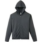 [ Gris ma-] длинный рукав 4.4 унция dry UV Zip Parker 00338-AMZ мужской темно-серый 4L ( Япония размер 4L соответствует )