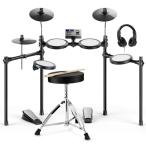 Donner электронная ударная установка складной сетка ребенок начинающий барабан комплект тихий звук регулировка возможность 2way подача тока MIDI функция барабан s заем стойка 