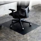 ショッピングチェアマット 山善(YAMAZEN) チェアマット 椅子 マット 傷防止 シート ゲーミング 100×80cm 1.5mm厚 拭くだけお手入れ チェアーマット