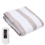 ショッピング電気毛布 敷き毛布 [山善] 電気毛布 掛け 敷き 兼用 180×110cm 洗える ダニ対策機能 温度調節無段階 EMKS-180