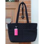 キルティングジップトートバッグブラックジッパー開閉トートバッグキルティング