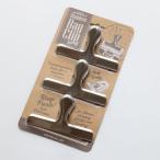 DULTON Dulton нержавеющая сталь сумка зажим длинный 3 шт. комплект Stainless steel BAG CLIP Ssize set of 3 пакет прекращение пакет зажим кухонные инструменты 