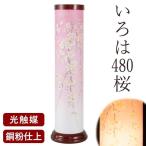 ショッピング盆提灯 盆提灯 お盆 初盆 新盆 モダン いろは480桜 お供 御仏前 岐阜提灯 創作 創作盆提灯