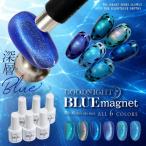 青好きさんのために作った 『Blue magnet』 夏を満喫するブルー マグネットネイル カラージェル ジェルネイル