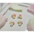 3色フラワーパーツ　フラワーパーツ　ネイルパーツ