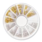  Nailparts палочка & машина b палочка ассортимент 12 вида комплект серебряный / Gold 