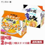 【期間限定特売】サンヨー食品 サッポロ一番 5食入り×12袋（合計60食） 送料無料(北海道は別途700円かかります。沖縄配送不可) / 袋めん みそ 塩
