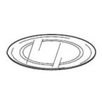 シャープ 電子レンジ用 ターンテーブル（ガラス製）（3502930101）