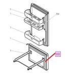 三菱 冷蔵庫用冷凍室ドアパッキン M