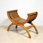 受注生産品 カルティニチェア ナチュラルアンティークウォッシュ 無垢材 チーク 木製椅子 スツール バリ家具 アジアン家具 納期約5ヶ月